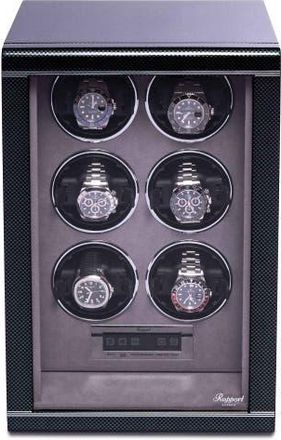 Rapport London FORMULA SIX WATCH WINDER in Carbon Fibre at Nordstrom