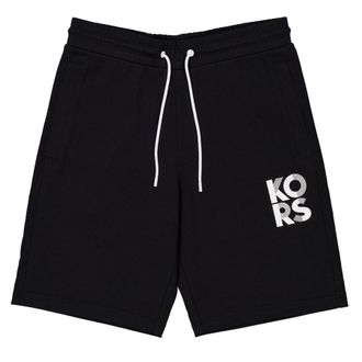 Michael Kors Drawstring Logo-Print Shorts, Size Small