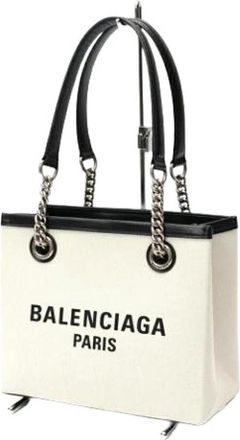 Balenciaga Pre-owned Tote Bags, female, White, Size: ONE SIZE Pre-owned Vintage Tote Bag