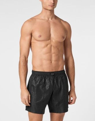 Philipp Plein Beachwear Short Trousers Men in Black at Nordstrom, Size Xx-Large