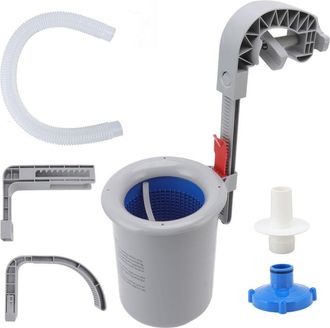 OEM Skimmer De Superficie De Piscina De Pl&aacute;stico Gris, Limpiador Autom&aacute;tico De Pared, Filtro Y Recolector De Residuos Para Piscinas