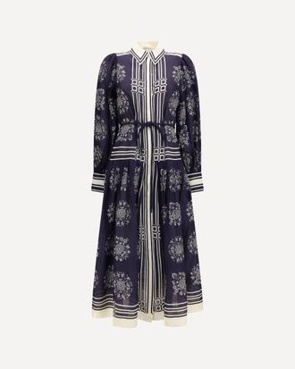 Alemais Banderra floral print Midi Shirt Dress Female 10