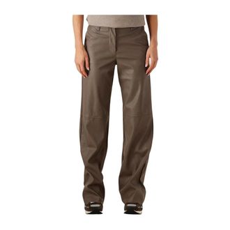 Knit-ted Dames, Broeken, Bruin, Maat: XL Viscose