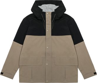 New Balance Detachable Hooded Two-In-One Woven Solid Jacket Asia Sizing Khaki AMJ23315-DRI