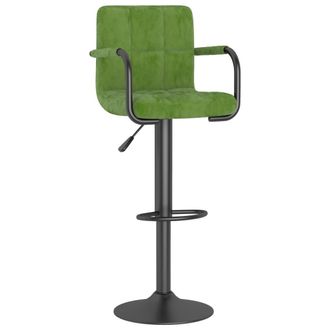 vidaXL Taburete De Cocina De Terciopelo Verde Claro Vidaxl