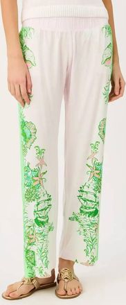 Lilly Pulitzer Bal Harbour Stretch Palazzo Pants In Resort White Ship To Shore