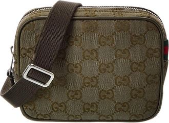 Gucci Gg Canvas & Leather Crossbody