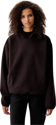 Rains Felpa con cappuccio in pile - - Sweatshirts & Hoodies - Donna - Marrone - XL