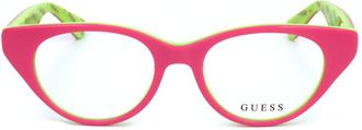 Guess Unisex Pink Cat Eye Eyeglass Frames GU9192