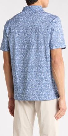Bugatchi Short Sleeve Polo in Steel at Nordstrom Rack, Size Small