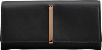 Tod's Accessoires, Dames, Zwart, ONE Size, Leer, Patta Grande Wallet