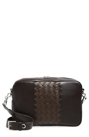 Bottega Veneta Smooth & Intrecciato Leather Camera Crossbody Bag in 2104 Fondant/old Wood-Sil at Nordstrom