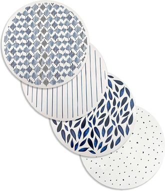 Lenox Set Of 4 Blue Bay Round Cork Placemats