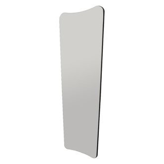 Dmora Espejo Cerano, Rectangular, Montaje En Pared, Estructura Transparente, 55x150h Cm Negro