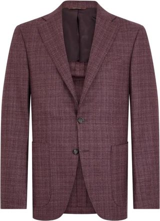 Canali Blazers - Heren - Blazers - Rood - 2XL - Wol - Jassen