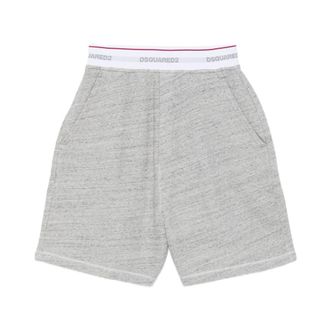 Dsquared2 Long Shorts, male, Gray, Size: XL Tape Big Fit Shorts