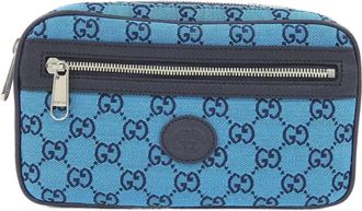 Gucci Blue Gg Canvas Fanny Pack (Pre-Owned)