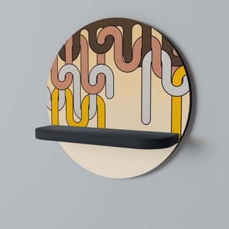 OEM Cuerdas De Colores Estante Redondo Negro