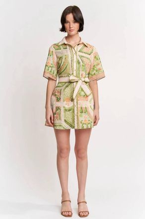 En Saison Sariyah Mini Shirt Dress In Multicolor