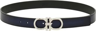Ferragamo Cintura con fibbia Gancini - Blu