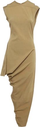 Rick Owens Abito smanicato midi asimmetrico - Toni neutri