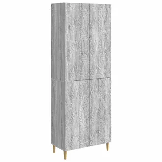 vidaXL Juego De Armarios 2 Uds. Sonoma Gris Madera De Ingenier&iacute;a Vidaxl