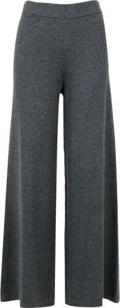 Pennyblack Broeken, Dames, Grijs, S, Wol, Wide Knit Broeken