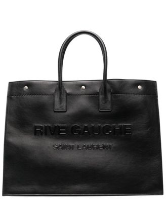 Saint Laurent Rive Gauche grote shopper - Zwart