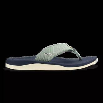 Olukai Mens Ahi Kai Sandals In Seagreen / Trench Blue