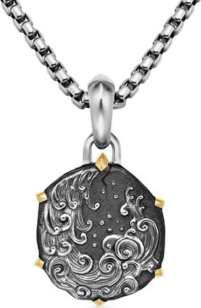 David Yurman Pendente Aquarius in oro giallo 18kt e argento sterling (33mm)