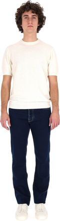 Drumohr Cream Lightweight Terry Cotton-Blend T-Shirt