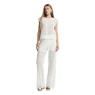 Imperial Blouses, female, White, Size: S top e canotte Cotone
