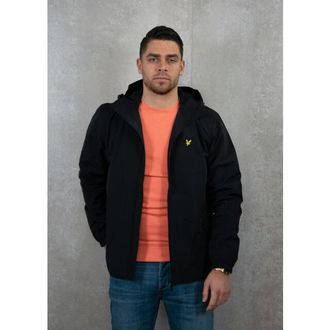 Lyle & Scott Doorgestikt Jack Met Capuchon, Zwart