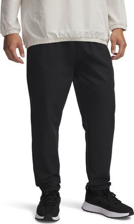 Under Armour Unstoppable Water Repellent Tapered Leg Pants in Black at Nordstrom, Size Xx-Large