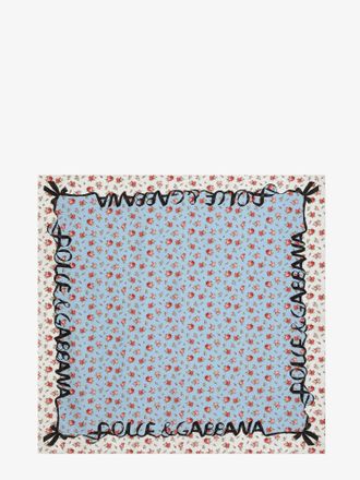 Dolce & Gabbana Foulard in seta con stampa Roselline - DOLCE & GABBANA - gender_Woman