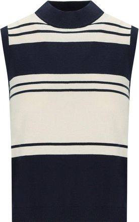 Weekend by Max Mara TOP NAZIONE BIANCO E BLU MAX MARA WEEKEND