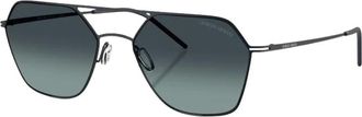Giorgio Armani Ar 6185 Zonnebril - Heren - Zonnebrillen - Blauw - 54 MM - Accessoires