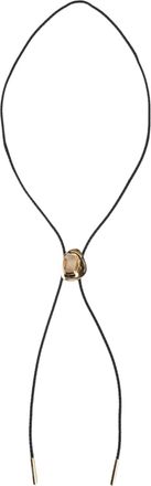 Ferragamo Gancini Braided Leather Bolo