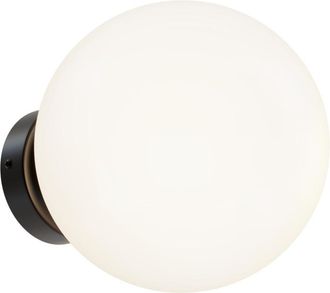 Maytoni Wandlampe Basic Form &oslash; 20 cm, Schwarz/Opalglas