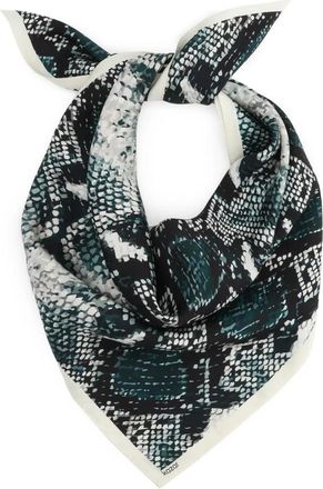 Kazar Presilia Zijden Sjaal - Dames - Zijden sjaals - Groen - ONE Size - Leer - Accessoires