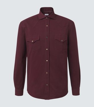 Brunello Cucinelli Cotton piqu&eacute; shirt