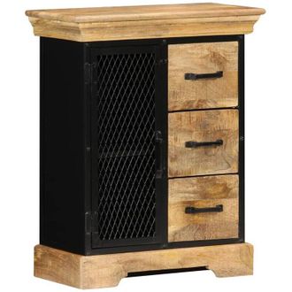 vidaXL Aparador De Madera Maciza De Mango 60x30x75 Cm Vidaxl
