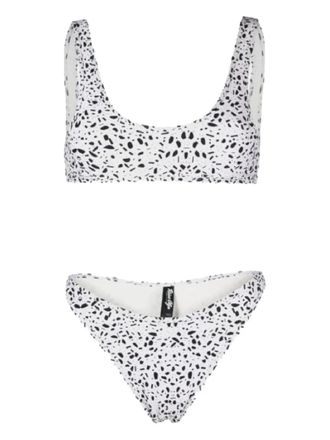 Reina Olga coolio dotted bikini set - White