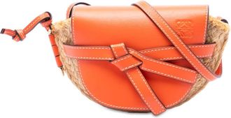Loewe Pre-owned Loewe Mini Raffia Gate Crossbody Unisex INAY0DK4AJPXC0M7