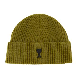 Ami Accessoires, unisex, Groen, ONE Size, Wol, Ami de Coeur Beanie