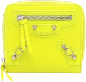 Balenciaga Pre-owned Wallets, female, Yellow, Size: ONE SIZE Pre-owned Wallet (bi-fold)
