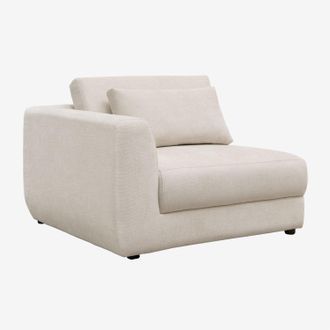Sklum M&oacute;dulo Esquinero Izquierdo Para Sof&aacute; Modular Con Reposacabezas Regulable En Chenilla Cataline Sklum