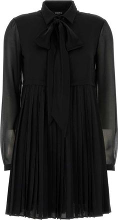 Versace Black Crepe Mini Dress