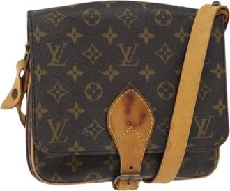 Louis Vuitton Pre-owned Cross Body Bags, female, Brown, Size: ONE SIZE Pre-owned Canvas Cross Body Bag