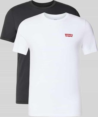 Levi's T-Shirt mit Label-Print im 2er-Pack in Black, Größe XXL